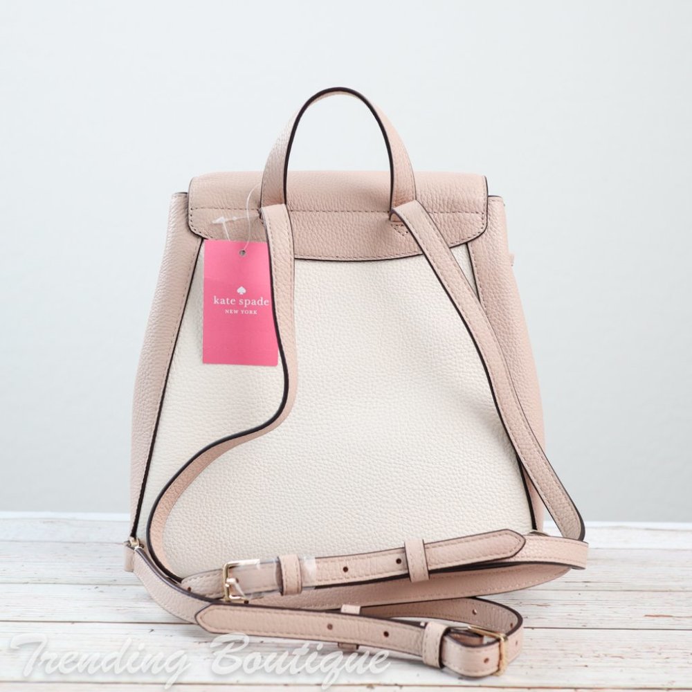 NWT Kate Spade Leila Colorblock Flap Backpack - Picture 6 of 12